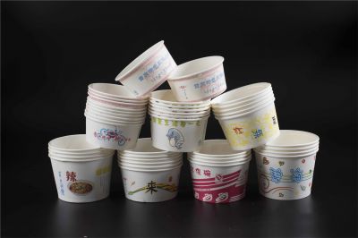 环保纸碗-一次性市场纸碗